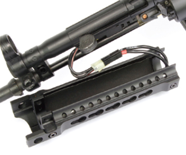 Nitro.Vo KeyMod Handguard for Tokyo Marui MP5A4/A5 AEG - Click Image to Close